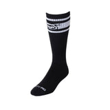 Hook'd Up Sport Sock Black-White | Nasty Pig