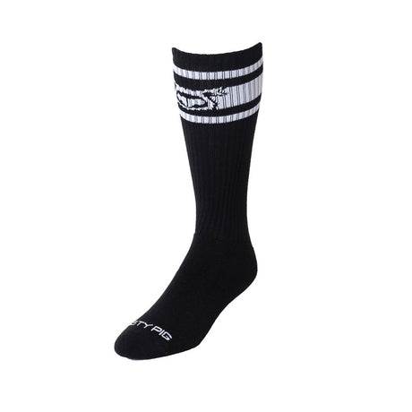 Hook'd Up Sport Sock Black-White | Nasty Pig
