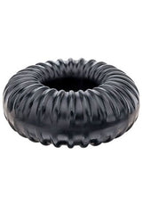 Cock-Ring Ribbed Ring Noir