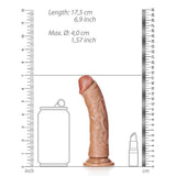 Ultra-Realistic Curved Dong 6in Tan | RealRock