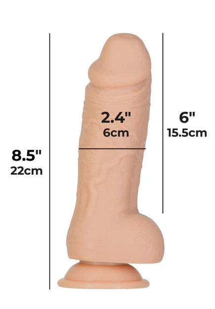 Roman 8in Dildo with Balls | Addiction