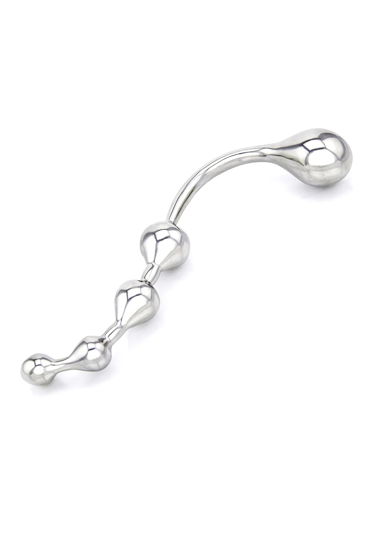 Stainless Steel Twisted Dildo with 4 Bulbs | XBLISS