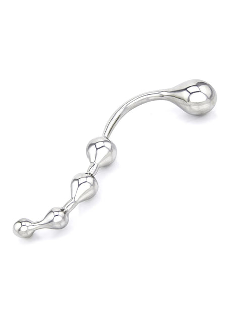 Stainless Steel Twisted Dildo with 4 Bulbs | XBLISS